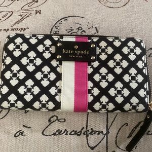 Kate Spade wallet black and pink